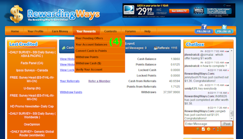 How to earn Money at Rewardingways.com